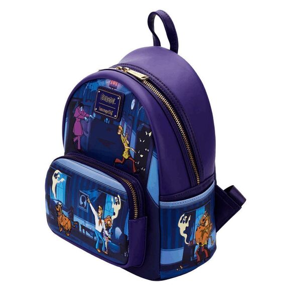 Loungefly Scooby Doo Glow in the Dark Monster Chase Mini Backpack - Picture 2 of 5